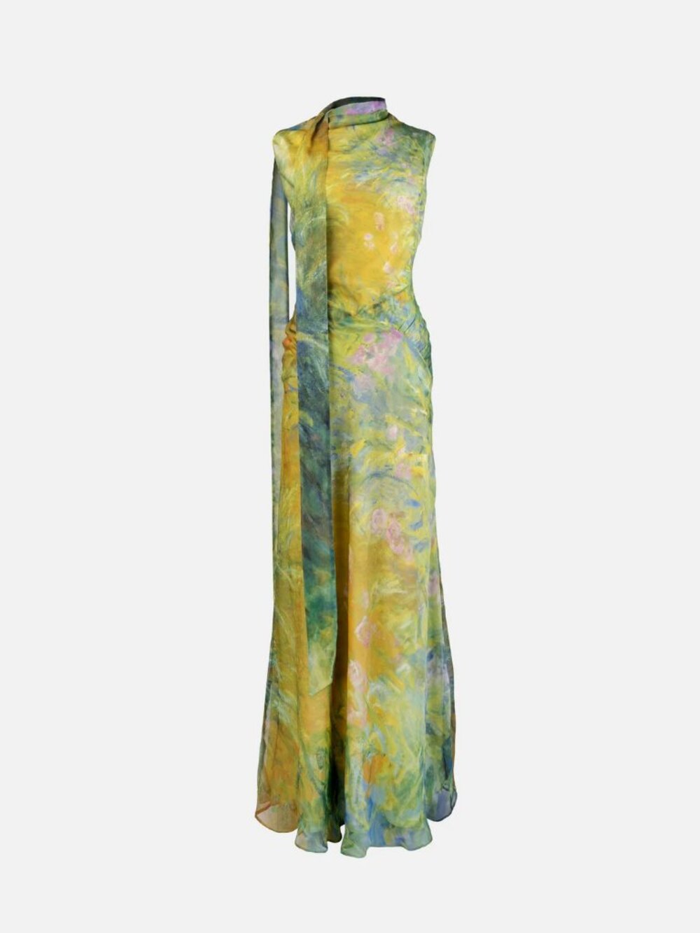 Yellow The Label Irises Maxi Dress